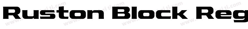Ruston Block Regular SemiExpanded字体转换